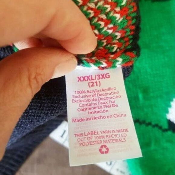 Ugly Christmas Sweater No boundaries Size 3XL Reindeer 3D Holiday Unisex Party - Picture 14 of 16